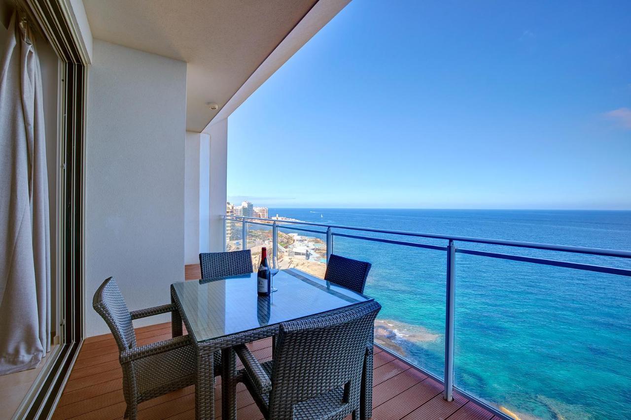 סליאמה Luxurious Apt With Ocean Views And Pool In Tigne Point מראה חיצוני תמונה